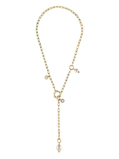 Philipp Plein Rhapsody Gold Crystal Necklace
