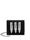 Philipp Plein Rhinestone-embellished Clutch Bag In Black