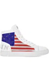 Philipp Plein Rhinestone-embellished High-top Sneakers In White