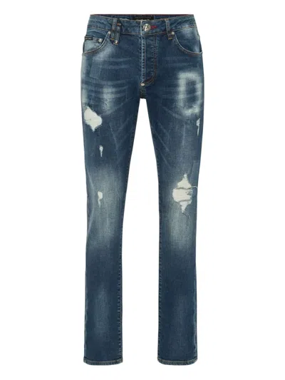 Philipp Plein Rhinestone-embellished Jeans