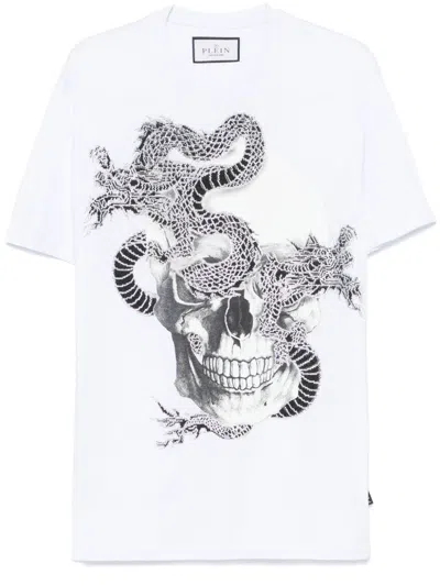Philipp Plein Rhinestone-embellished T-shirt In White