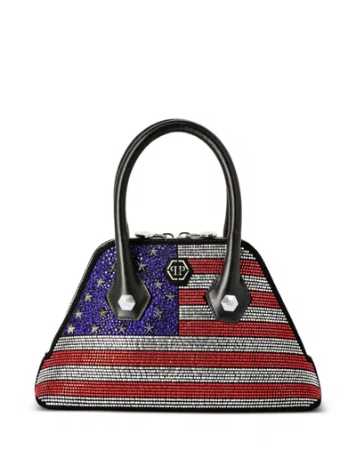 Philipp Plein Rhinestone-embellished Tote Bag In Multi