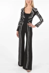 Philipp Plein Rhinestoned Geometric Jumpsuit