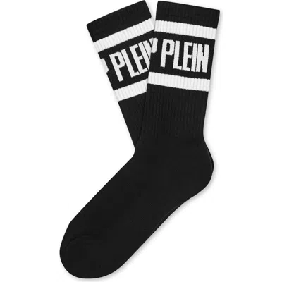 Philipp Plein Ribbed Cuff Socks Men In Black