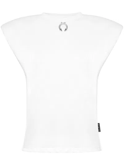 Philipp Plein Ring-embellished Padded Tank Top In White