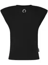 PHILIPP PLEIN RING-EMBELLISHED PADDED TANK TOP