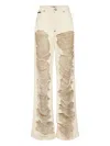 Philipp Plein Ripped Effect Jeans In Neutrals