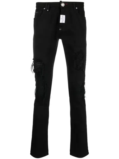 Philipp Plein Rock Star Slim-fit-jeans In Black
