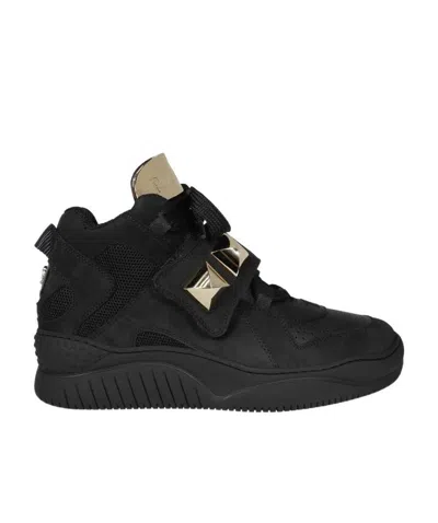 Philipp Plein Rock-stud Low-top Sneakers In Black