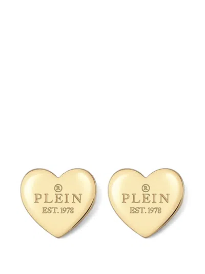 Philipp Plein Rocked Hearts Ohrringe In Gold