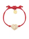 Philipp Plein Rocked Hearts Bracelet In Gold