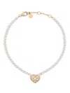 Philipp Plein Rocked Hearts Necklace In Silver