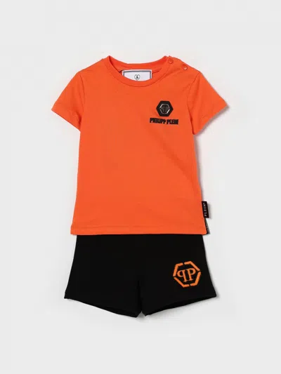 Philipp Plein Babies' Romper Kids  In Orange