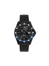 Philipp Plein Gmt-i Challenger Baguettes Bracelet Watch In Schwarz
