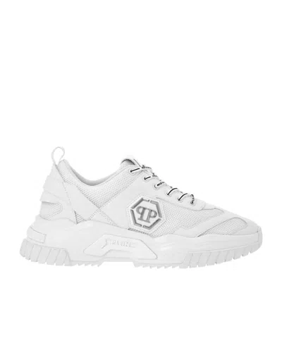 Philipp Plein Round-headed Sports Shoes In White