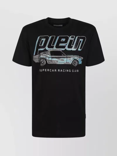 Philipp Plein Round Neck Cars Racing T-shirt