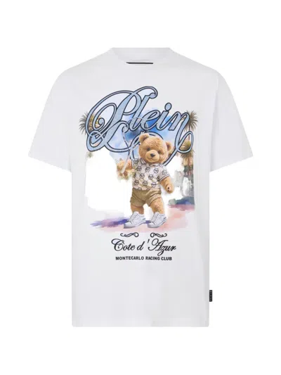 Philipp Plein Round-neck Graphic T-shirt In White