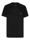 Philipp Plein Round-neck Logo-plaque T-shirt In Black