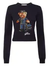Philipp Plein Round-neck Long-sleeves Pullover Sweater In Multi