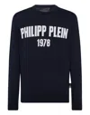 Philipp Plein Round Neck Pullover 1978 In Blue