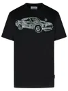 Philipp Plein Car Crew Neck Graphic Print Short Sleeves In Nero