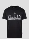Philipp Plein Black Cotton T-shirt With Logo Print