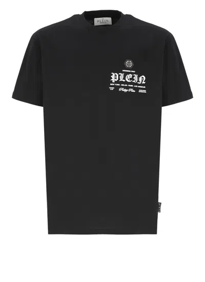 Philipp Plein Round Neck Ss T-shirt In Black