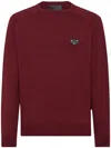 Philipp Plein Round-neck Sweater In Red
