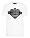 Philipp Plein Round Neck T-shirt Pp Crest In White