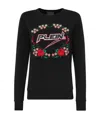 Philipp Plein Round-necked Sweater In Black