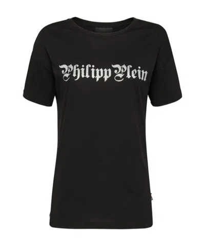 Philipp Plein Round-necked T-shirt In Black