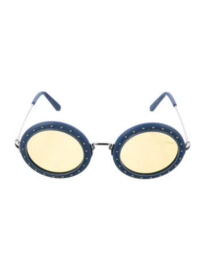 Pre-owned Philipp Plein Round Tinted Sunglasses In Multi