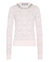 Philipp Plein Monogram Crystal-embellished Jumper In Multi