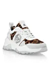 Philipp Plein Runner Elaphe And Leopard In White