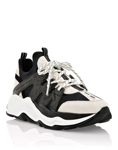 Philipp Plein Runner Flowers In Black