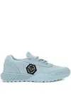 Philipp Plein Runner Hexagon Sneakers In Blue