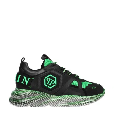Philipp Plein Runner Lace-up Trainers In Black
