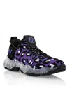 Philipp Plein Runner Leopard-print Sneakers In Purple