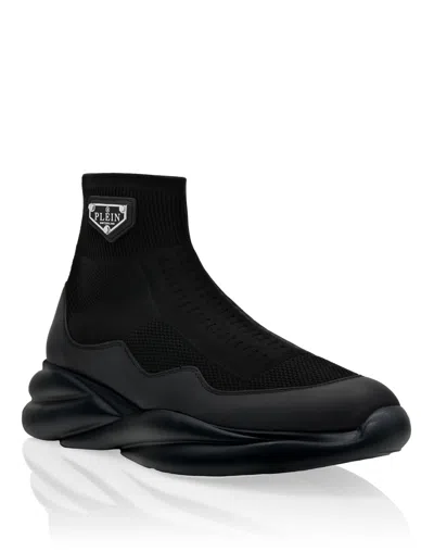 Philipp Plein Runner Socks Skywalker Sneakers In Black