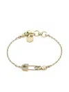 Philipp Plein Safety Pin Chain Bracelet In Gold