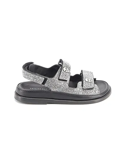 Pre-owned Philipp Plein Sandals In Black