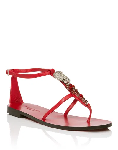 Philipp Plein Sandals Flat Lorien In Multi