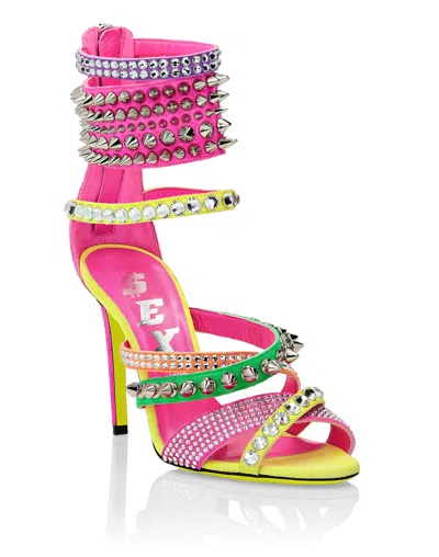 Philipp Plein Sandals High Heels In Multi