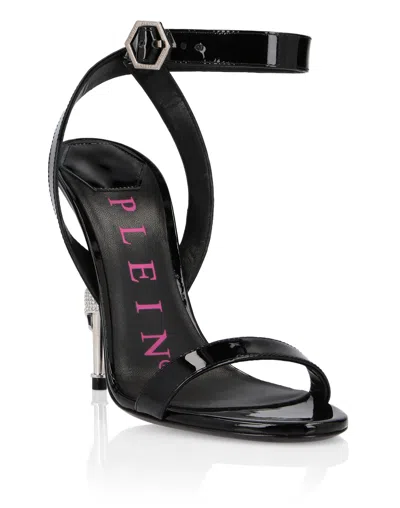 Philipp Plein Sandals High Heels Original In Black