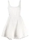 Philipp Plein Sangallo Leather Minidress In Weiss