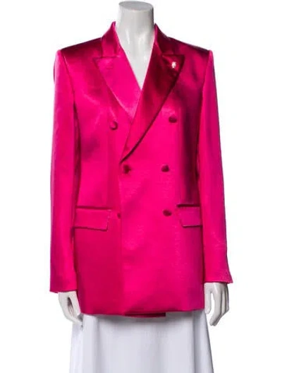 Pre-owned Philipp Plein Satin Blazer In Pink