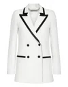Philipp Plein Satin Blazer In White