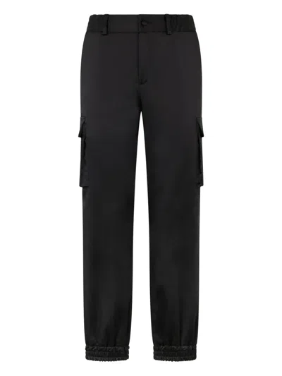 Philipp Plein Satin Drawstring-waist Trousers In Black