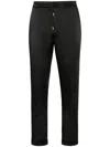 Philipp Plein Satin Tailored Trousers In Black