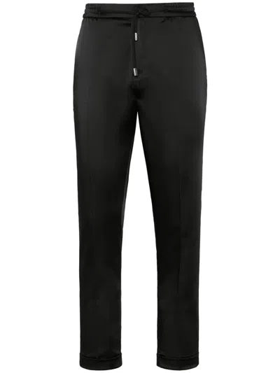 PHILIPP PLEIN SATIN TAILORED TROUSERS